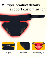 Masque de luminothérapie LED rouge multi-longueurs d'onde réglable pour usage domestique, en silicone, infrarouge 850 nm, pour soins personnels