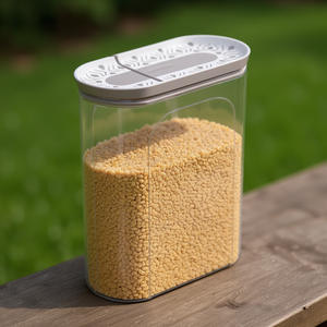 Barattolo plastica (2Lt) TOSCA porta cereali con dosatore <b>Tortora</b> 55010 - Product Image 3