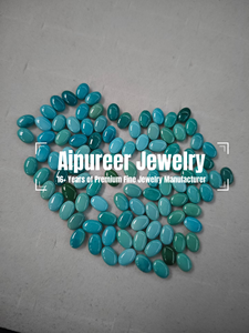 أقراط فضية S925 معتمدة من الفضة الخالصة مع حجر الفيروز الطبيعي على شكل قرع، أقراط صغيرة مرصعة بالخرز من الحجر الأزرق الحقيقي، مجوهرات للزينة والبركة - Product Image 5