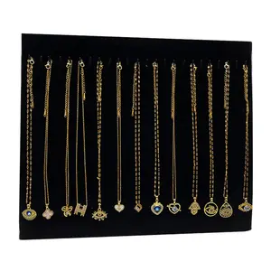 Joyería de moda chapado en oro de 18 quilates collares de trébol de cuatro hojas letra mariposa ojo latido del corazón calabaza colgantes Collar para mujer