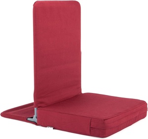 Chaise pliante de sol avec coussin d'assise épais, chaise de sol pour stade avec dossier rembourré, chaise pour loisirs, <span class=keywords><strong>yoga</strong></span> et salle de sport scolaire - Product Image 1
