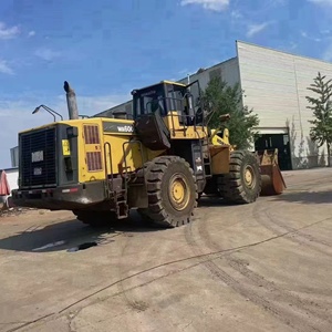 Chargeuse sur pneus KOMATSU WA600-6, capacité de 60 tonnes, équipement de construction lourd d'occasion, moteur Cummins, pompe Denison, modèle 2019 - Product Image 1