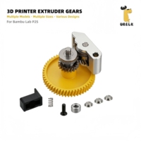 Kit d'engrenages d'extrudeur Bambu Lab P2S, engrenage en acier trempé DLC avec placage nickel intégré pour les pièces d'imprimante 3D Bambulab P2S