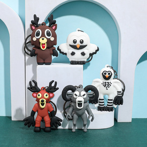 Llaveros de PVC 3D de los Personajes del Juego <span class=keywords><strong>Roblox</strong></span> de Chongjie, 99 Noches en el Bosque, Llaveros de Goma de PVC Personalizados de 99 Noches en el Bosque - Product Image 1