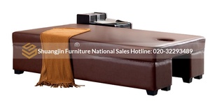 เตียงนวดแผนไทยปรับแต่งได้สำหรับความงาม ดูแลสุขภาพ นวดตัว อาบน้ำ กายภาพบำบัด พร้อมโครงไม้และเบาะนวด - Product Image 5