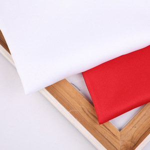 Sẵn sàng cung cấp Chứng Khoán 100% <span class=keywords><strong>polyester</strong></span> Twill dệt PE tráng thoáng khí 40S 40S sợi đếm Tạp dề thêu cơ sở vải vải - Product Image 1