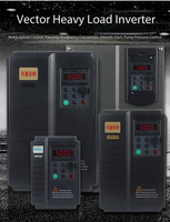 Convertisseur de fréquence Vector VFD monophasé 220V en entrée, triphasé 380V en sortie, 0,75kW~75kW, variateur de fréquence pour le contrôle de la vitesse du moteur