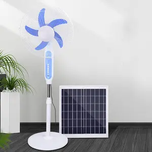 solar rechargeable fan in pakistan solar standing fan with panel and battery solar fans for home 16 inch