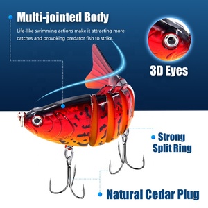 MISTER LURE 10cm 15.5g Esca Artificiale Multi-Articolata 6 Segmenti Swimbait Realistica Affondante per Trota, Spigola e Luccio - Product Image 4