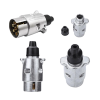 Adaptateur de prise électrique 12V 7 broches pour remorquage de remorque, connecteur de câblage, prise de remorquage