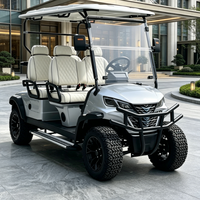 Voiture de golf électrique professionnelle personnalisée Rainbow à 4 places, alimentée au lithium 48V, voiturette de golf tout-terrain, buggy de golf 30-50 km/h, 70-90 km d'autonomie