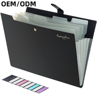 Classeur A4/Lettre Durable Multi-Pocket Snap Button File Folders Organizer Expandable Basic Office Stationery PP Binder Custom A5 Book