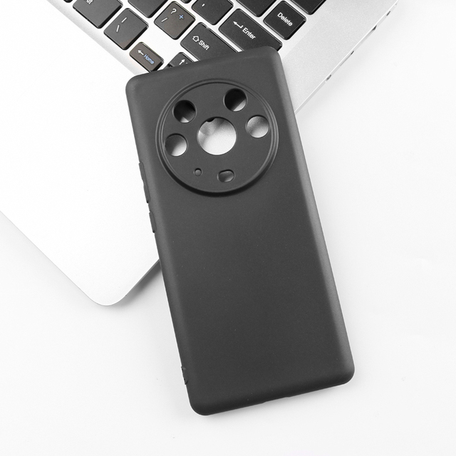 Matte TPU Shockproof Mobile Phone Case for Honor X6C X7C X6B 70 5G 400 Lite Black Soft Silicone Cover