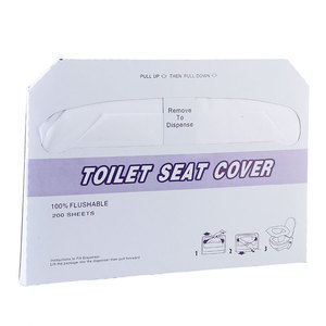 Couvre-siège de toilette jetable soluble dans l'eau, 200 feuilles, pour usage en salle de bain - Product Image 4