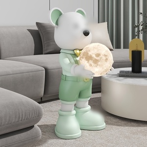 ใหม่รุนแรงหมีกอดโคมไฟดวงจันทร์ Landing เครื่องประดับห้องนั่งเล่นห้องนอนโต๊ะข้างเตียงใหม่บ้านเครื่องประดับของขวัญ - Product Image 4