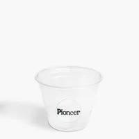 Gobelets jetables en plastique PET transparents de 90 mm de diamètre, sans BPA, à paroi simple, avec couvercle, personnalisables avec logo, pour boissons froides, 12/16/20/24 oz