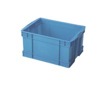 465-220 Vente en gros de caisses en plastique HDPE solides empilables, durables, écologiques, conteneurs de stockage, bacs