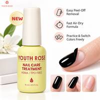 YOUTH ROSE 2026 Nouveau Gel Base Peel-Off SANS HEMA SANS TPO Formule à Séchage Rapide Facile à Retirer Idéal pour la Pratique du Nail Art