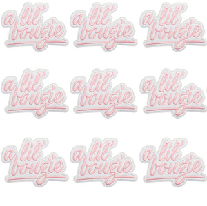 Ricamo all'ingrosso un Lil Bougie ferro su toppa frase Slang ferro su toppa ricamata toppa <span class=keywords><strong>Boujie</strong></span> cucire su Applique per indumento - Product Image 6