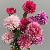 Bunga Sutra Buatan Tangan 3 Tangkai Hijau Wangi Hydrangea untuk Dekorasi Pernikahan, Lorong, Panggung, dan Dekorasi Lanskap