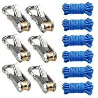 Accessoire de camping extérieur transfrontalier le plus vendu : Corde de tension pour tente et auvent, réfléchissante, coupe-vent, en polypropylène et zinc
