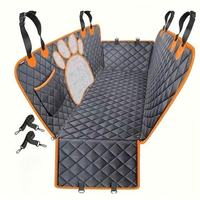Housse de siège arrière pour chien imperméable, anti-rayures, antidérapante, en tissu Oxford, pour voitures, SUV, style hamac, à carreaux
