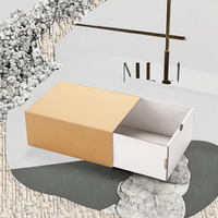 Emballage en carton rigide coulissant de luxe pour bijoux, bougies, cosmétiques avec laminage brillant et mat, logo personnalisé