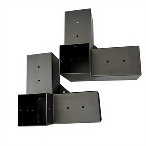 دعامات برجولا مخصصة من الفولاذ المقاوم للصدأ الأسود للمباني الخارجية، صديقة للبيئة وسهلة التركيب ومقاومة للماء، مناسبة للشرفات الخارجية الصغيرة - Product Image 3