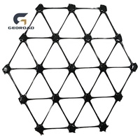 Géogrille triaxiale pour le renforcement de la base des parkings, 100% plastique PP, certifiée CE ISO