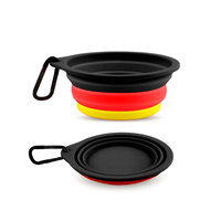 Personnalisable Voyage Portable Chien Bol Pliable Silicone Chien Bol Nourriture Eau Pliable Tpe Chien Bols Pliant Alimentation