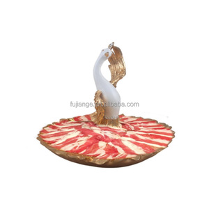 จานเซรามิครูปใบไม้ขนาด 14 นิ้ว สำหรับซูชิ ของหวาน อาหารค่ำ <span class=keywords><strong>แซลมอน</strong></span> ซาชิมิ ถาดเสิร์ฟยาวสำหรับร้านอาหาร - Product Image 4