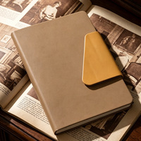 Carnet A5 à fermoir magnétique, épaissi, pour le bureau, gravé, coffret cadeau personnalisé