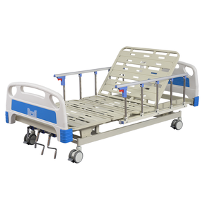 เตียงผู้ป่วยแบบปรับมือหมุนสามจุด สำหรับโรงพยาบาล เตียงดูแลผู้ป่วย เตียงแพทย์แบบปรับมือหมุนสำหรับโรงพยาบาล - Product Image 2