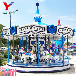 Carrusel de lujo personalizado con diseño 3D gratuito, atracción Merry Go Round Horse Kids Mall, parque de atracciones, carrusel de atracciones - Product Image 1