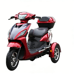 <span class=keywords><strong>Bicicleta</strong></span> Eléctrica de 3 Ruedas Estilo Retro, Scooter de Movilidad Urbana, Motocicleta Eléctrica de 800W con Neumáticos Anchos, Triciclo Eléctrico para Adultos, para Desplazamientos Diarios - Product Image 3