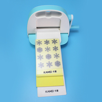 Dossier de gaufrage en papier fait main KM-1811 format mini 3x6 pouces avec motifs personnalisés, compatible avec les machines de découpe et de gaufrage