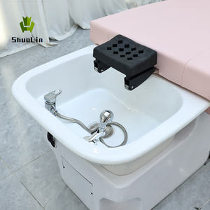 Salon-Spa Kunstleder-Shampoo-Liege mit Wasserzirkulation Umwandelbar in Massageliege Schwarz Multifunktional Thai-<span class=keywords><strong>Massage</strong></span> - Product Image 2