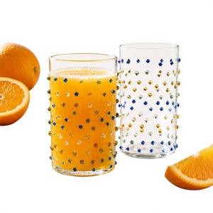 Handmade Borosilicate 380ml Clear Drinking Tumblers Lead-Free Whisky Water Juice <b>Glasses</b> Reusable Bulk - Product Image 2