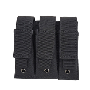 Tacctical Triple Magazine Pouch Nylon Molle <span class=keywords><strong>9mm</strong></span> Mag Bag Paintball Gun Holster Holder y Ammo Pouch para caza al aire libre - Product Image 4