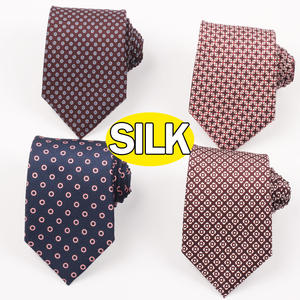 OEM/ODM Venta directa de fábrica Corbata de hombre de negocios Logotipo personalizado 100% Seda Hecho a mano Patrón personalizado Corbatas - Product Image 1