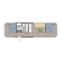 Capsule spatiale préfabriquée moderne de luxe intelligente de 40 pieds, portable et mobile, pour le camping, villa-chambre en acier étanche