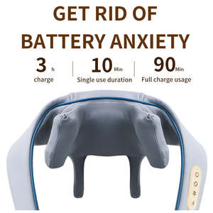 Pemijat selendang cerdas portabel, untuk relaksasi punggung dan leher efektif untuk daerah bahu & leher - Product Image 6