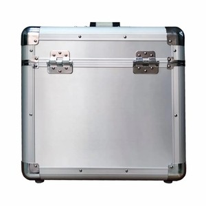 Vendeur chaud Stockage de disques en aluminium argenté Albums de disques vinyles extérieurs transporter des valises - Product Image 6