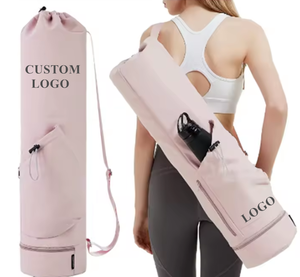 Bolsa de Lona Personalizada de Alta Calidad para Esterilla de Yoga y Pilates, Impermeable, Portátil, con Correa Ajustable para el Hombro, Bolsa de Almacenamiento para Gimnasio - Product Image 1