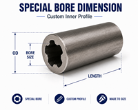 Tube de précision en acier au carbone, fournisseur direct d'usine, service OEM de découpe, façonnage et ébavurage de tuyaux en acier pour machines minières