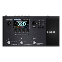 Pédales d'effets pour guitare électrique NUX MG-30 - Batterie rechargeable intégrée en plastique et prise en charge de l'enregistrement