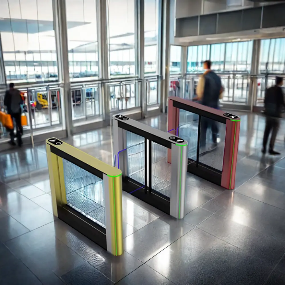 Torniquete óptico de velocidade de alta velocidade para gêmeos, porta anti-esmagamento de alta velocidade para identificação de metrôs e bibliotecas de metrô