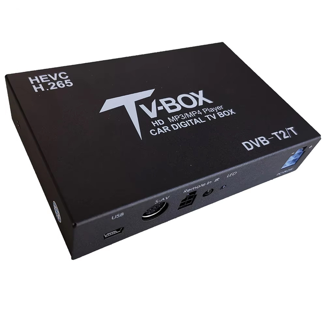For Europe HDTV Car DVB-T265 Germany DVB-T2 H.265 HEVC MULTI PLP TV Tuner Receiver Car Digital TV Box With One Tuner Antenna
