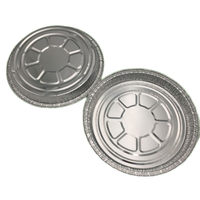 Conteneur rond en aluminium recyclable, bol alimentaire jetable circulaire pour la restauration et les services de livraison écologiques