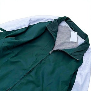 Veste de course coupe-vent pour homme, style sportif, color block, fermeture éclair, coupe régulière, en polyester, pour l'automne - Product Image 3